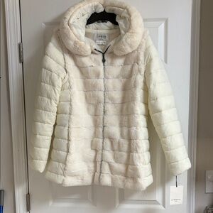 Luxurious Cream Puffer Coat